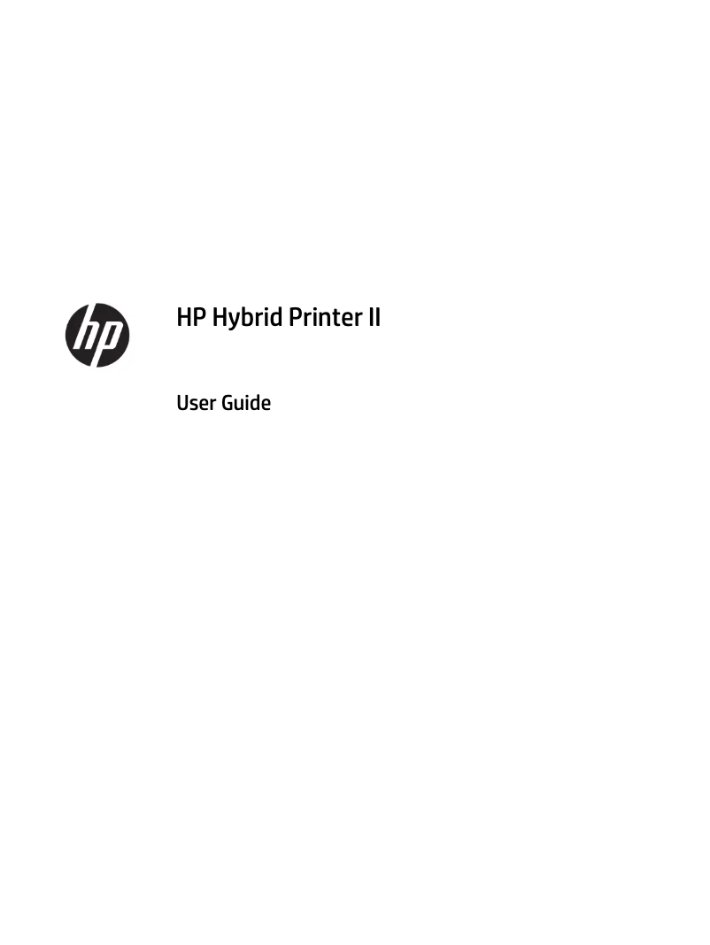 Page 1 de la notice Manuel utilisateur HP Hybrid Pos X3D36AA