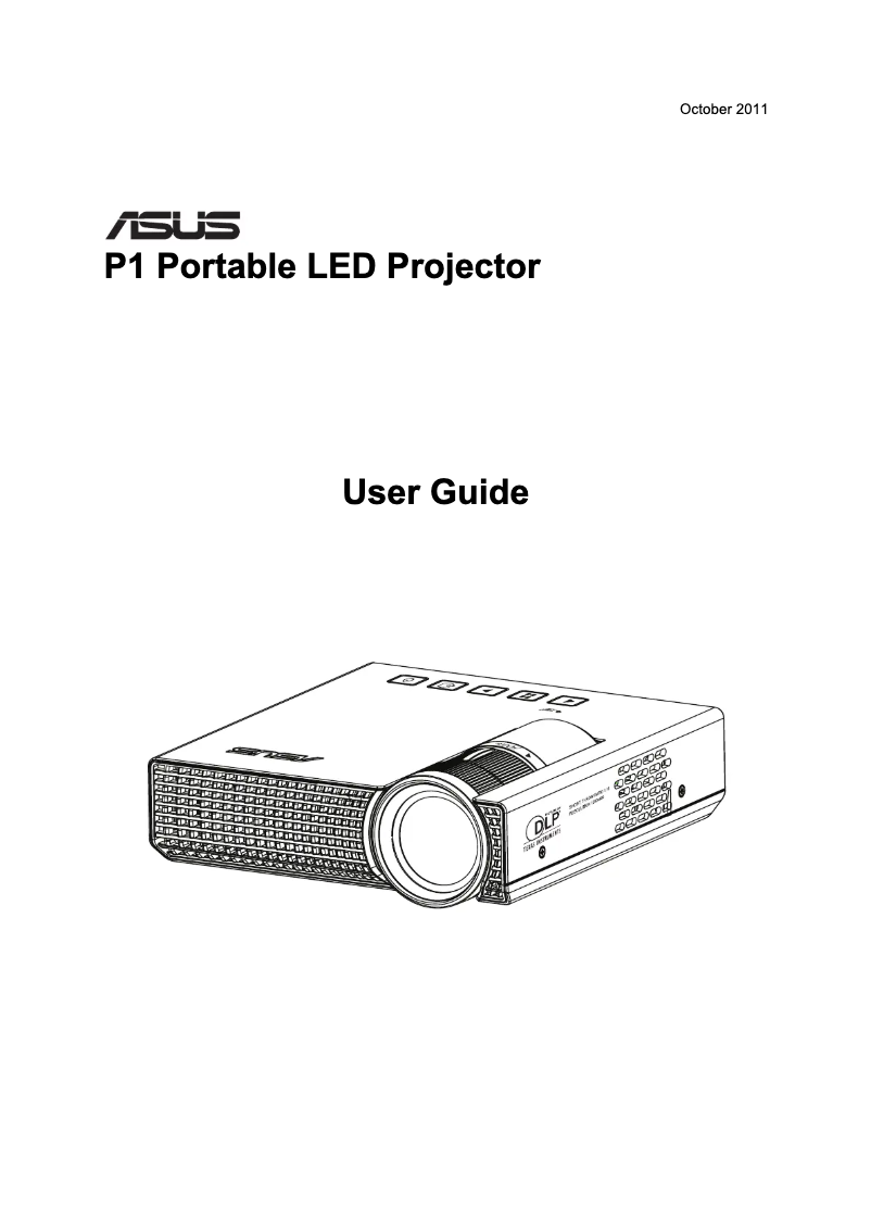 Page 1 de la notice Manuel utilisateur Asus P1