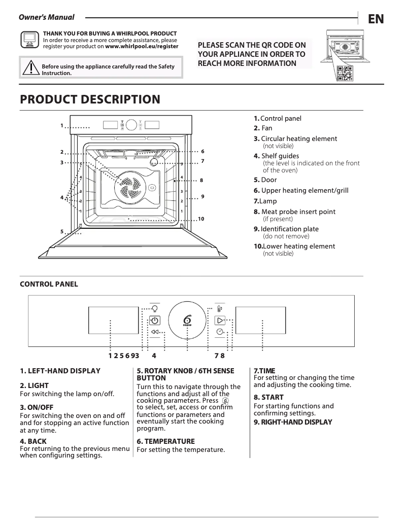 Page n°1 - Manuel utilisateur Whirlpool AKZM 8480 IX