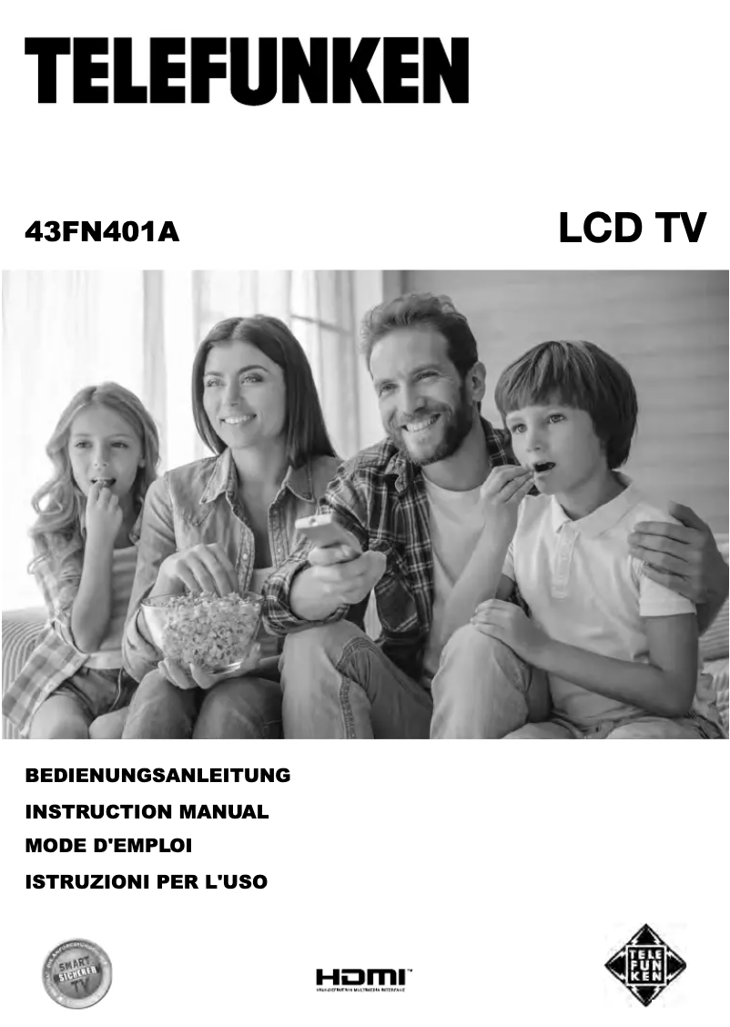 Image de la première page du manuel de l'appareil 43FN401A