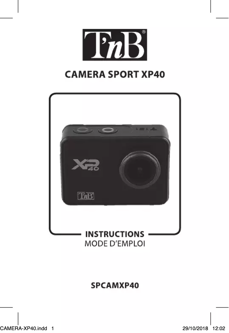 Page n°1 - Manuel utilisateur T'nB XP40