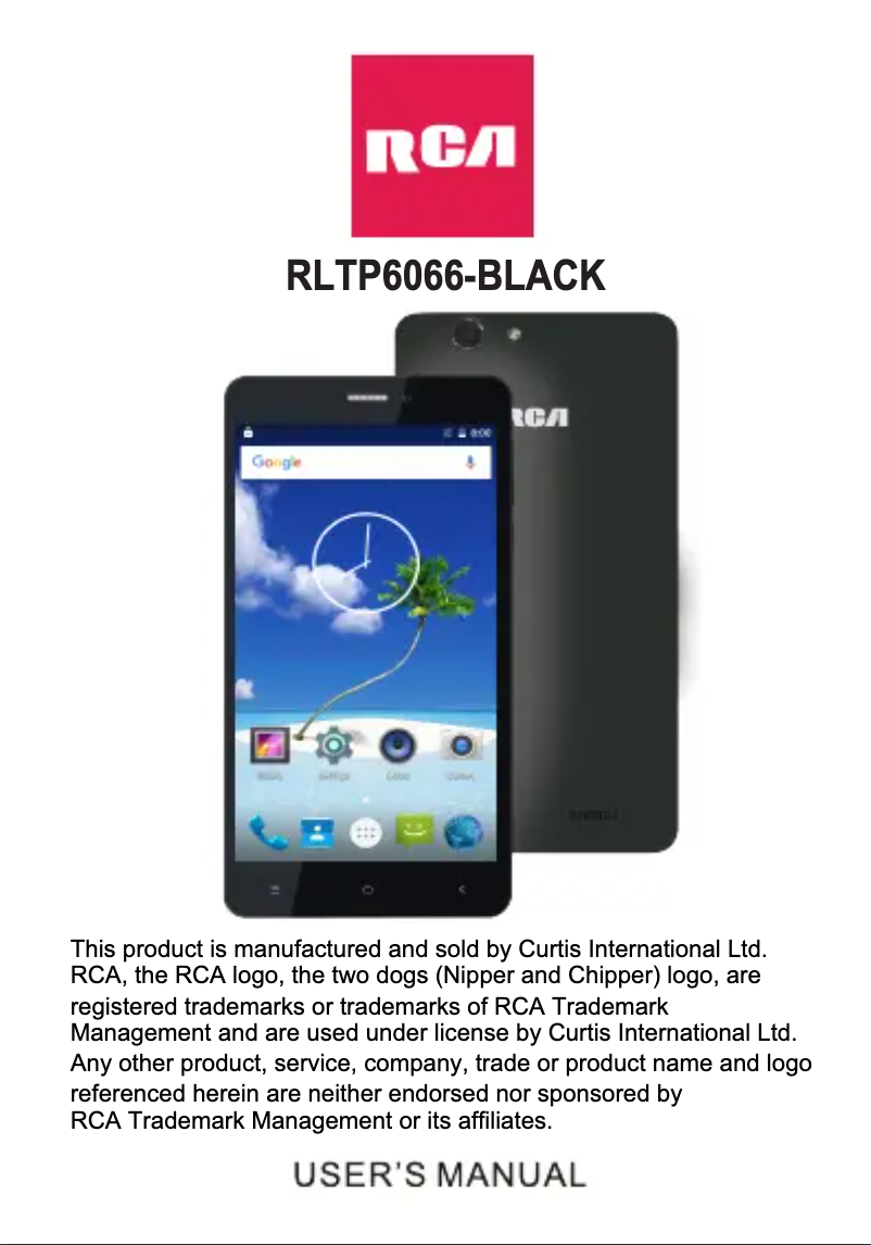 Page 1 de la notice Manuel utilisateur RCA RLTP6066