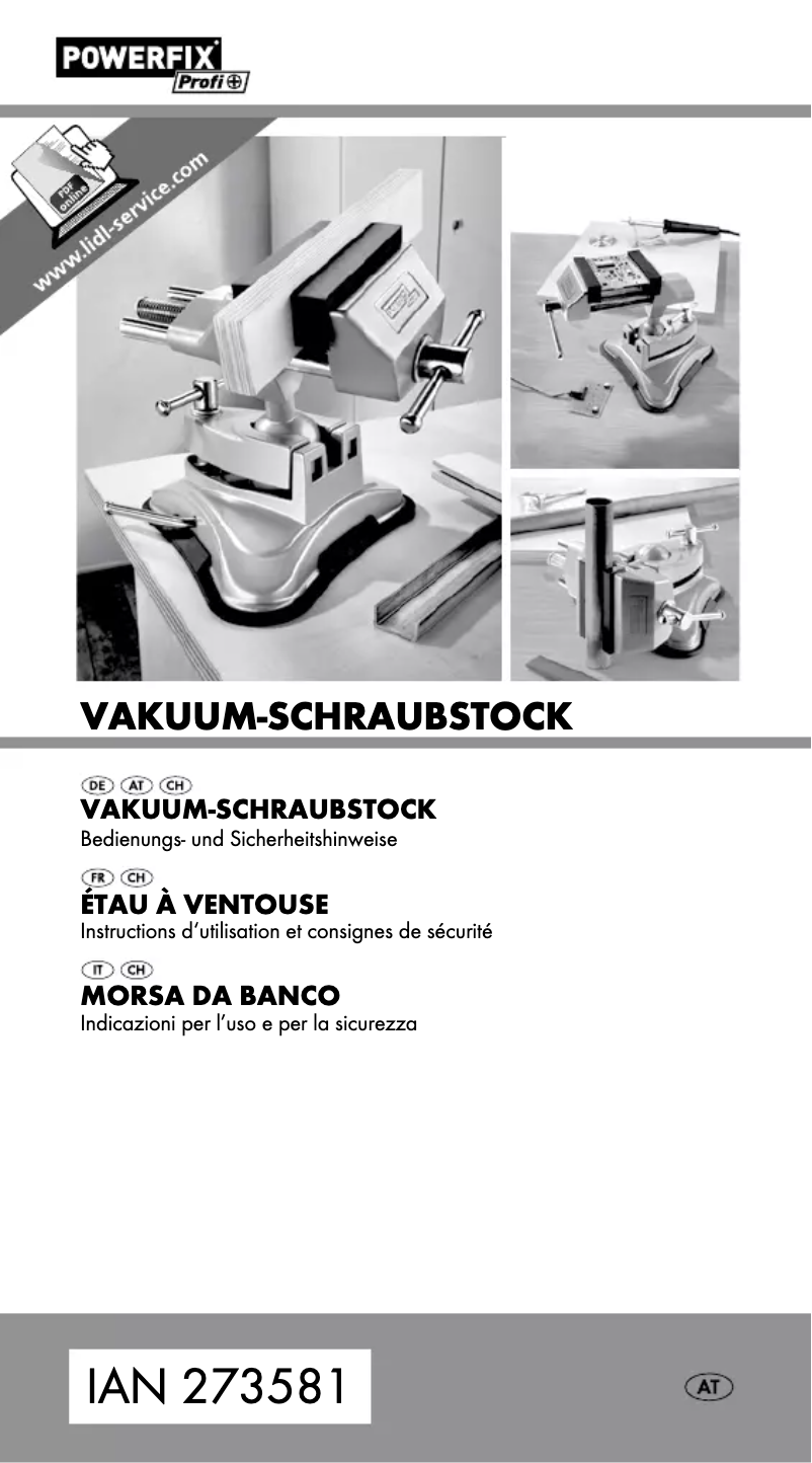 Page 1 of the manual User Manual Powerfix IAN 273581