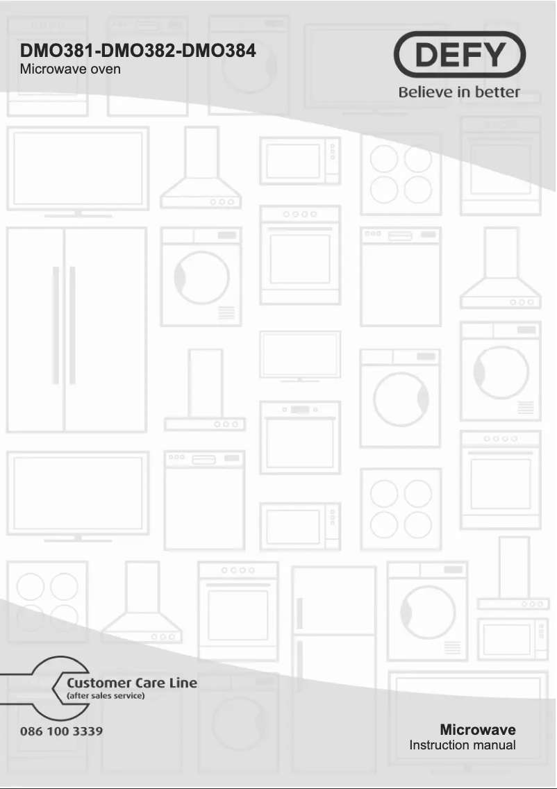 Page 1 de la notice Manuel utilisateur Defy DMO381