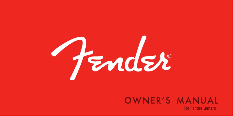 Page 1 de la notice Manuel utilisateur Fender Player II Telecaster