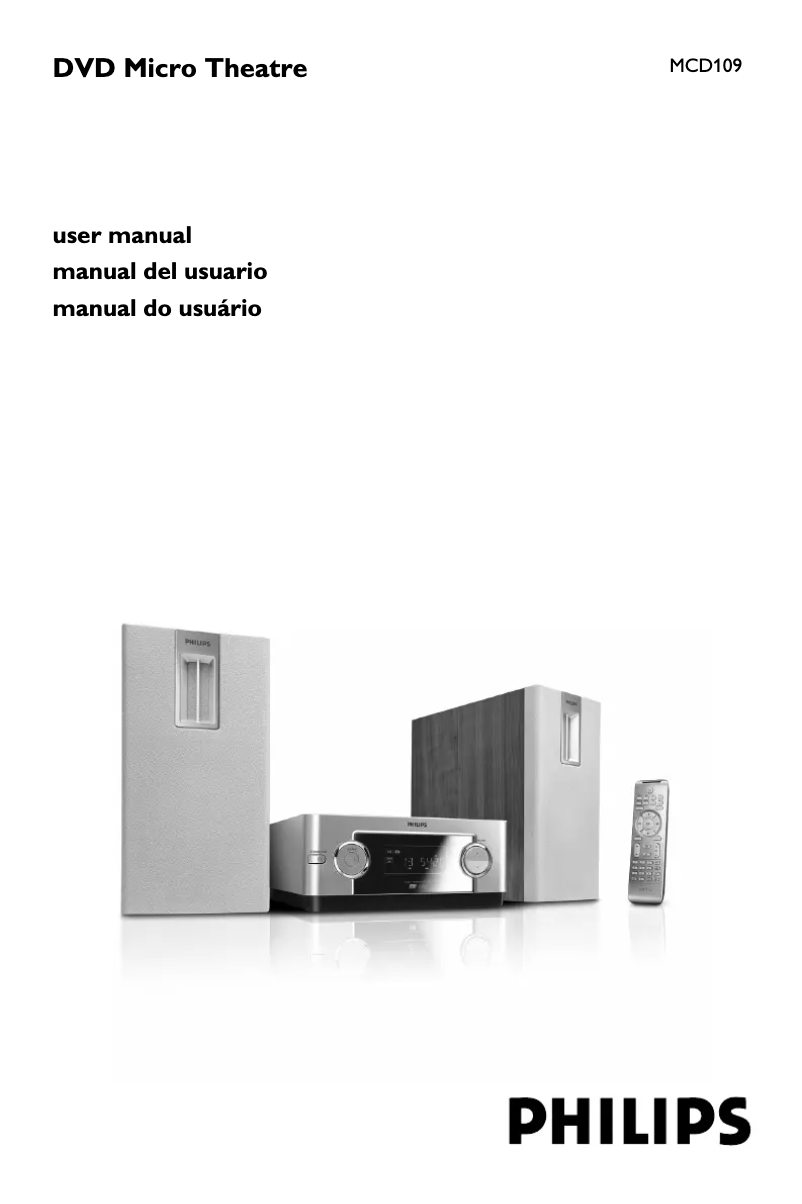 First page image of the manual for MCD109