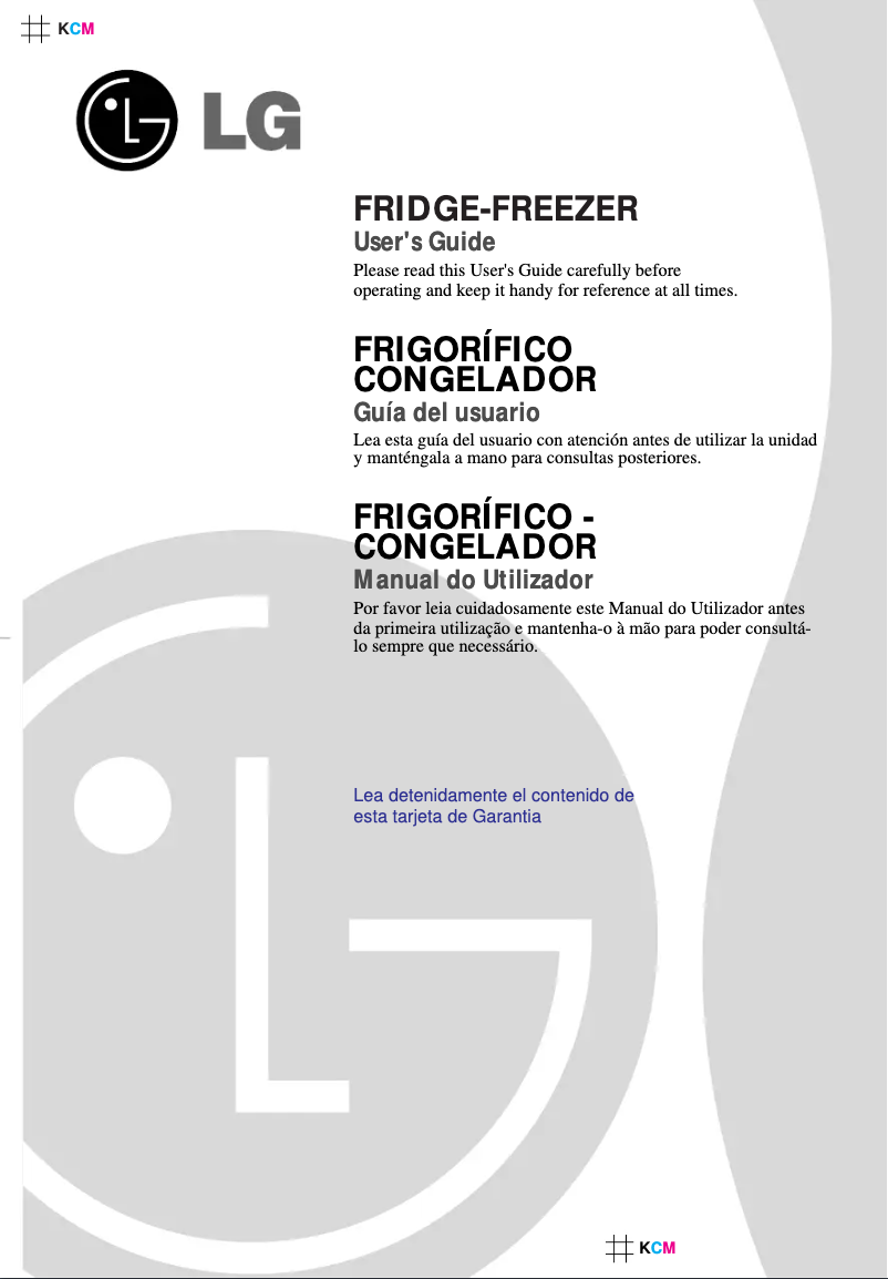 Página 1 del manual Manual de usuario LG GR3790BWA
