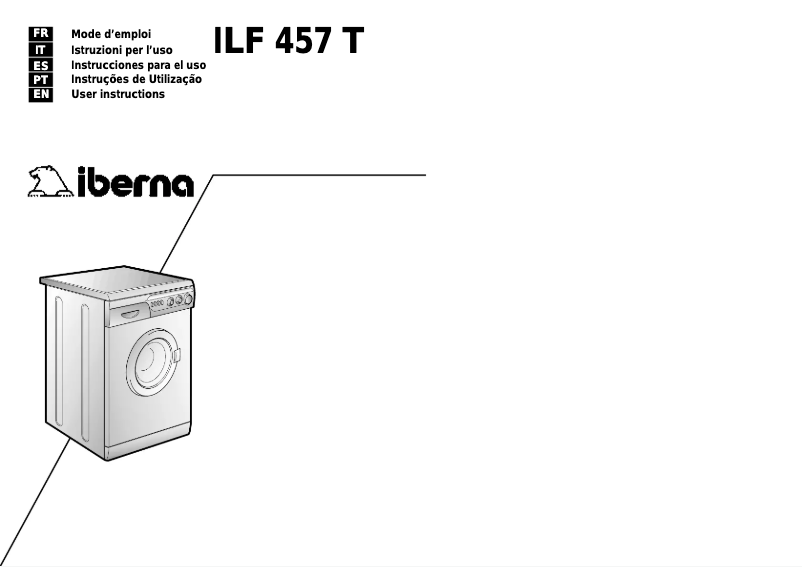 Page n°1 - Manuel utilisateur Iberna ILF 457 IT