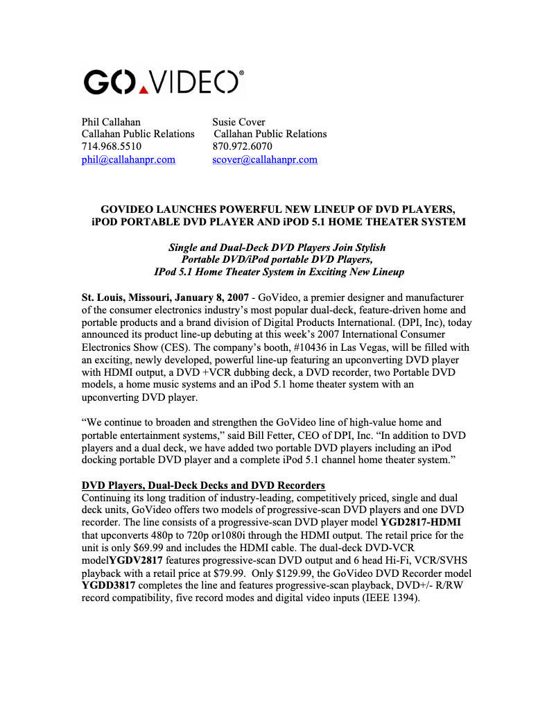 Image de la première page du manuel de l'appareil YGPDL907