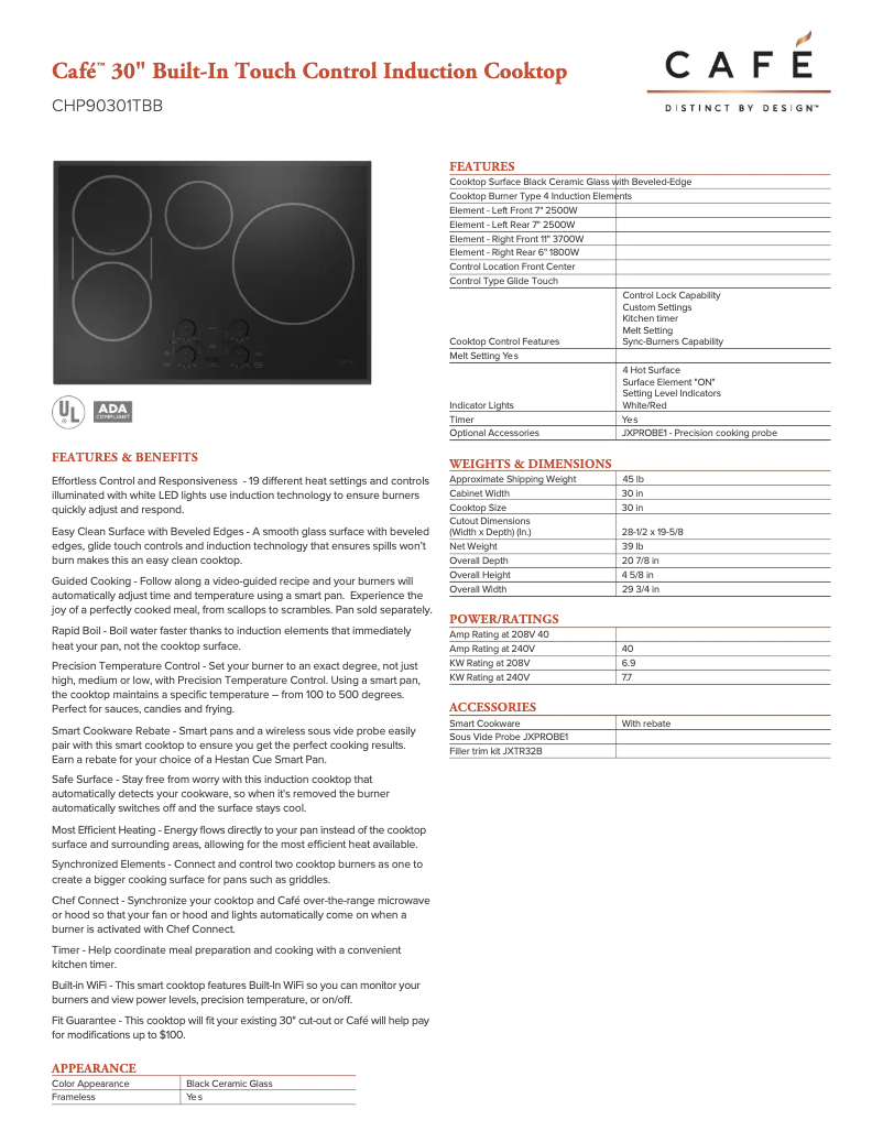 Image de la première page du manuel de l'appareil CHP90301TBB