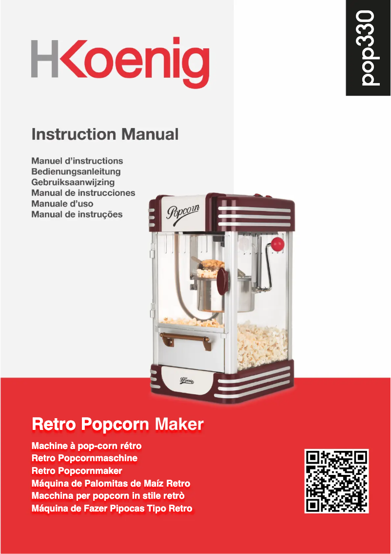 Image de la première page du manuel de l'appareil POP330