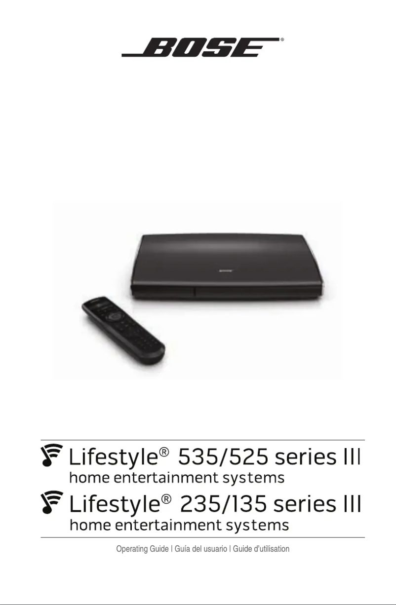 Page n°1 - Manuel utilisateur Bose Lifestyle 235 series III