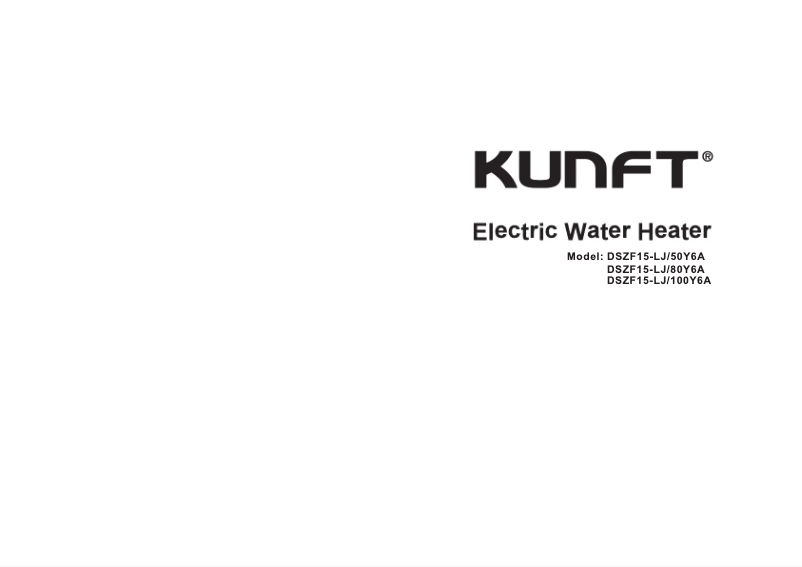 Page 1 de la notice Manuel utilisateur Kunft DSZF15-LJ/80Y6A