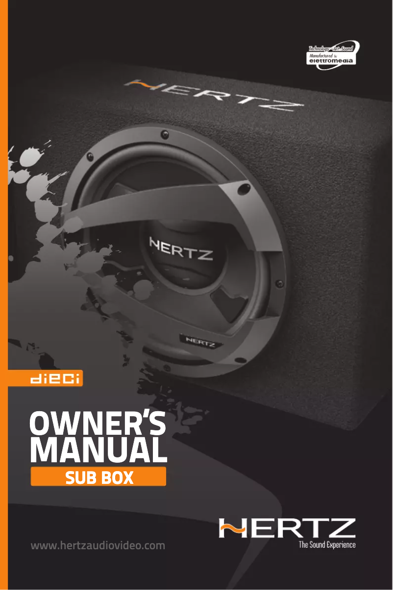 Page 1 de la notice Manuel utilisateur Hertz DST 30.3B