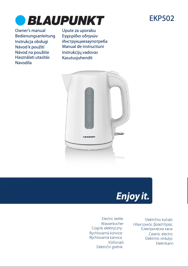 Page 1 de la notice Manuel utilisateur Blaupunkt EKP502