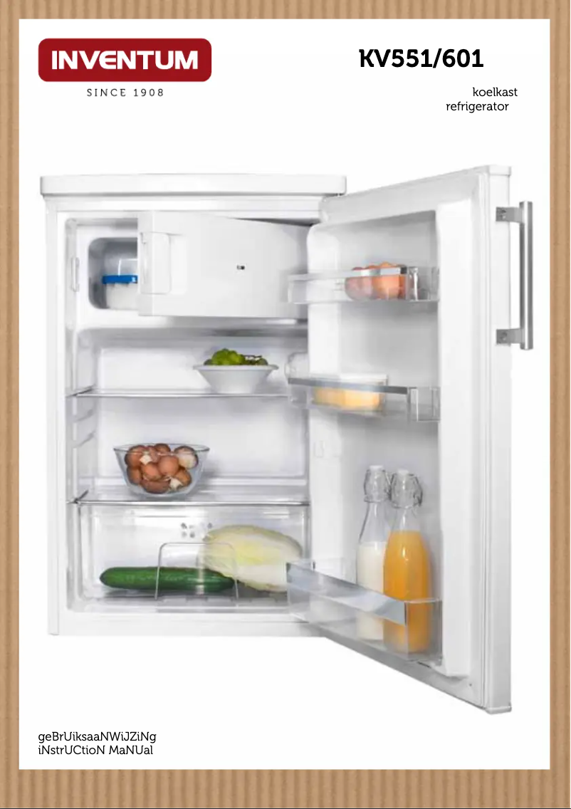 Page 1 de la notice Manuel utilisateur Inventum KV601