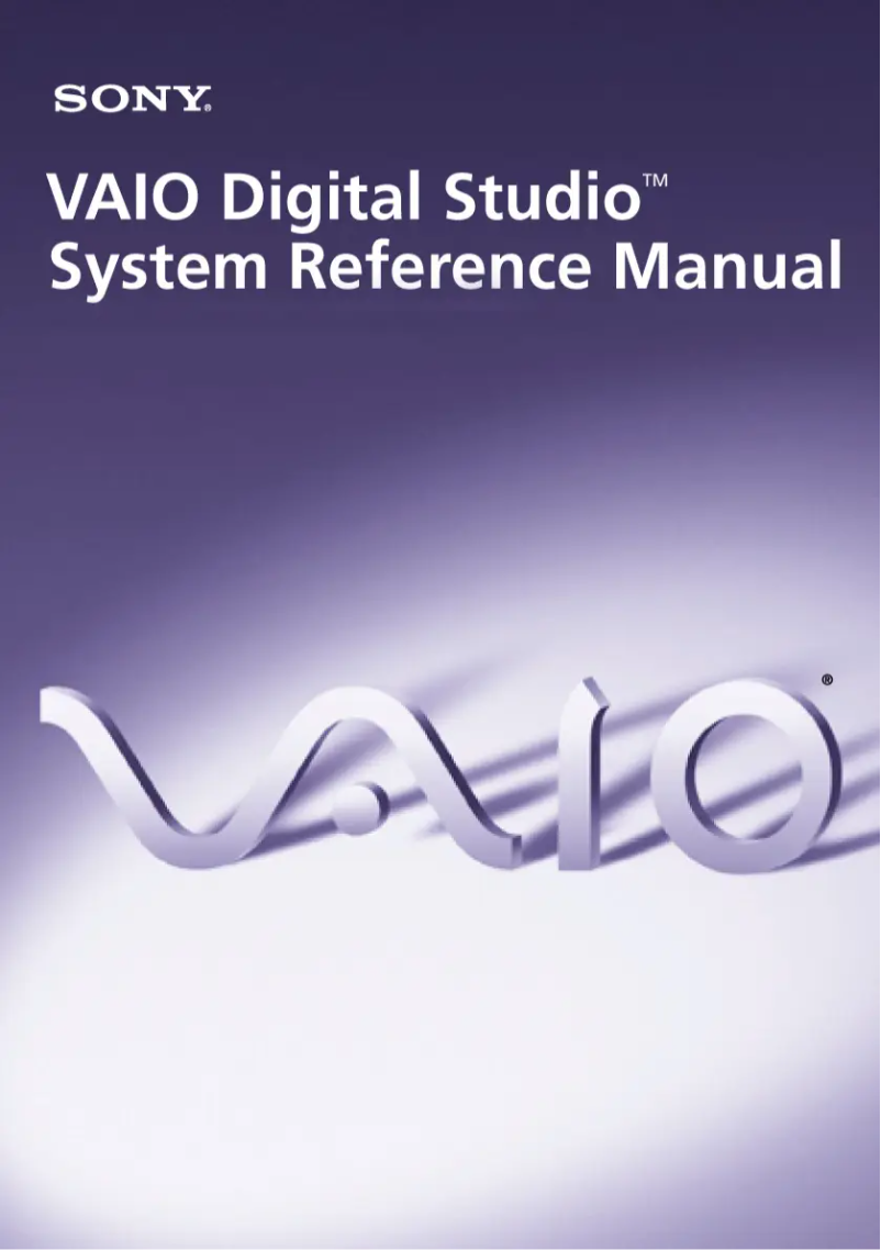 Página 1 del manual Manual de usuario Sony PCV-RX540