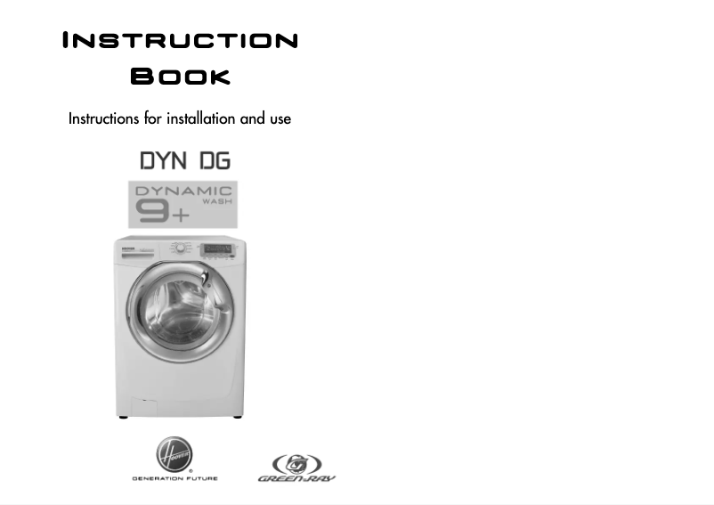 Page 1 de la notice Manuel utilisateur Hoover DYN 9124DG/L-80