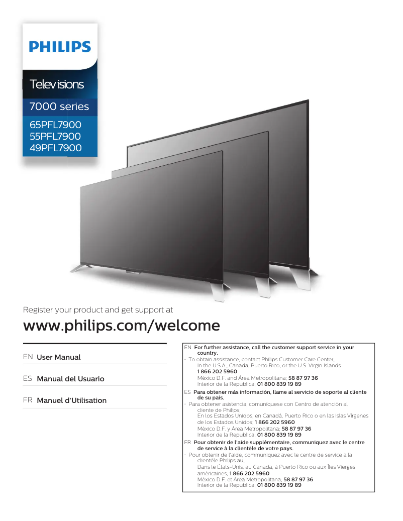 Page n°1 - Manuel utilisateur Philips 65PFL7900