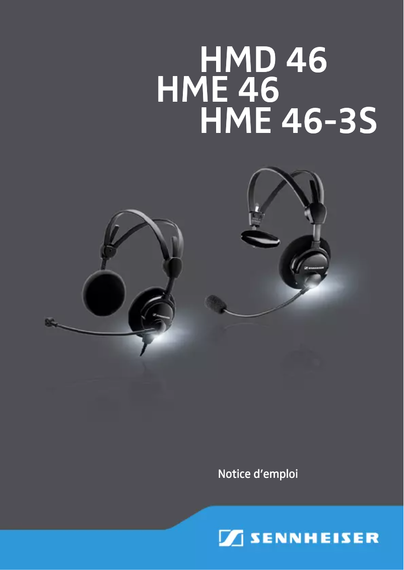 Page n°1 - Manuel utilisateur Sennheiser HMD 46