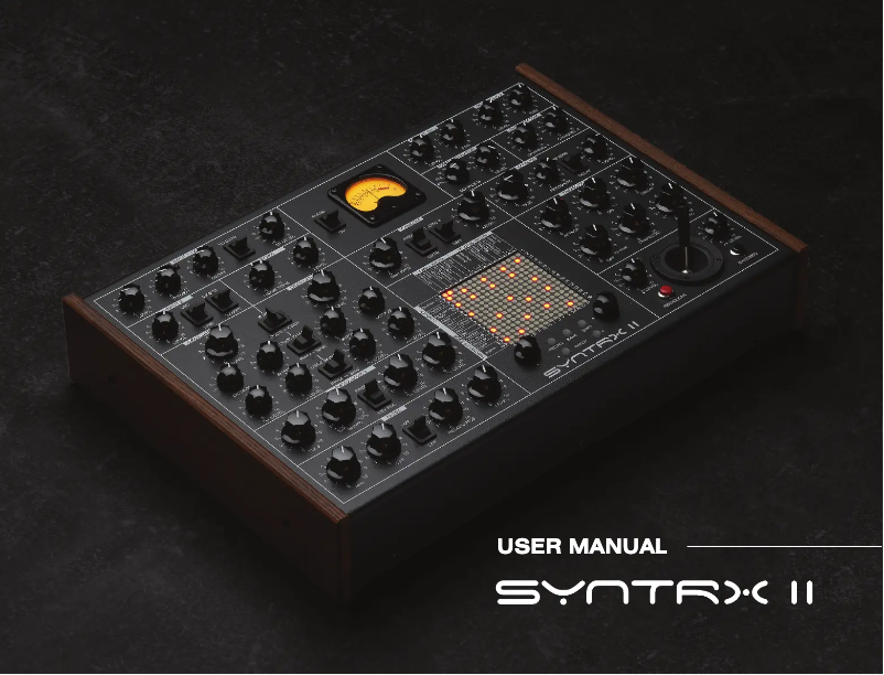 Page 1 de la notice Manuel utilisateur Erica Synths Syntrx II