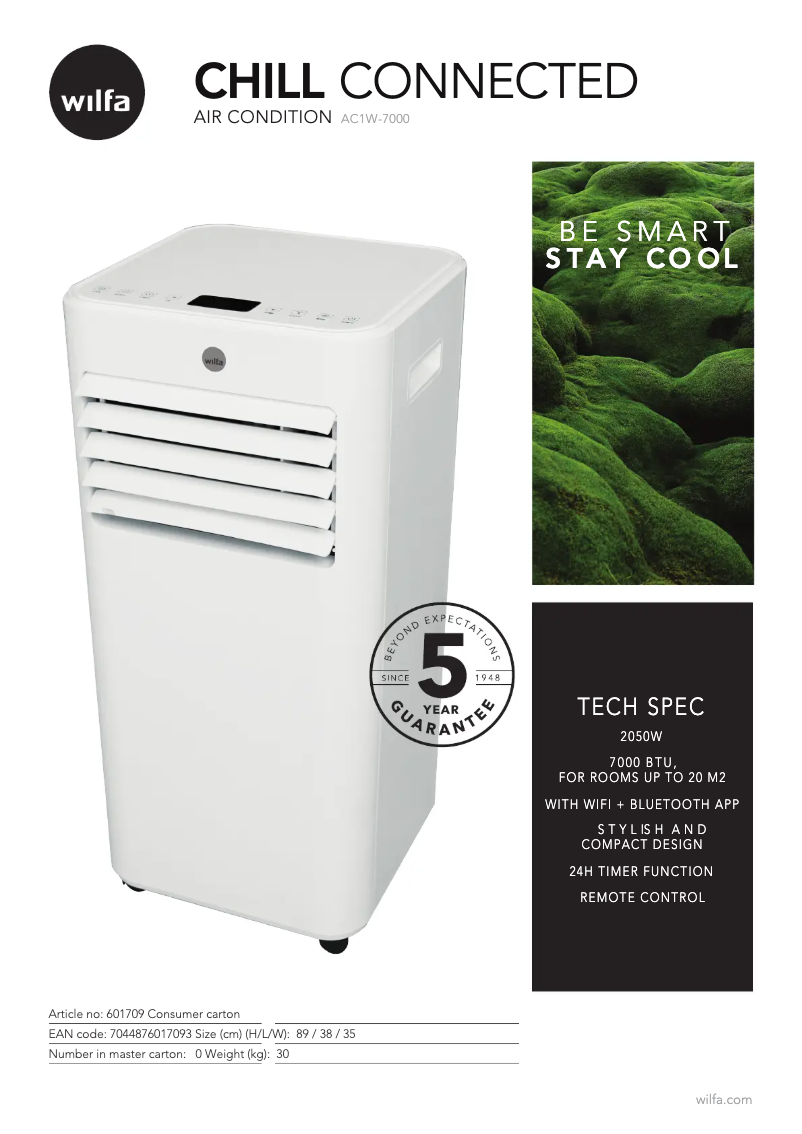 Image de la première page du manuel de l'appareil Chill Connected AC1W-7000