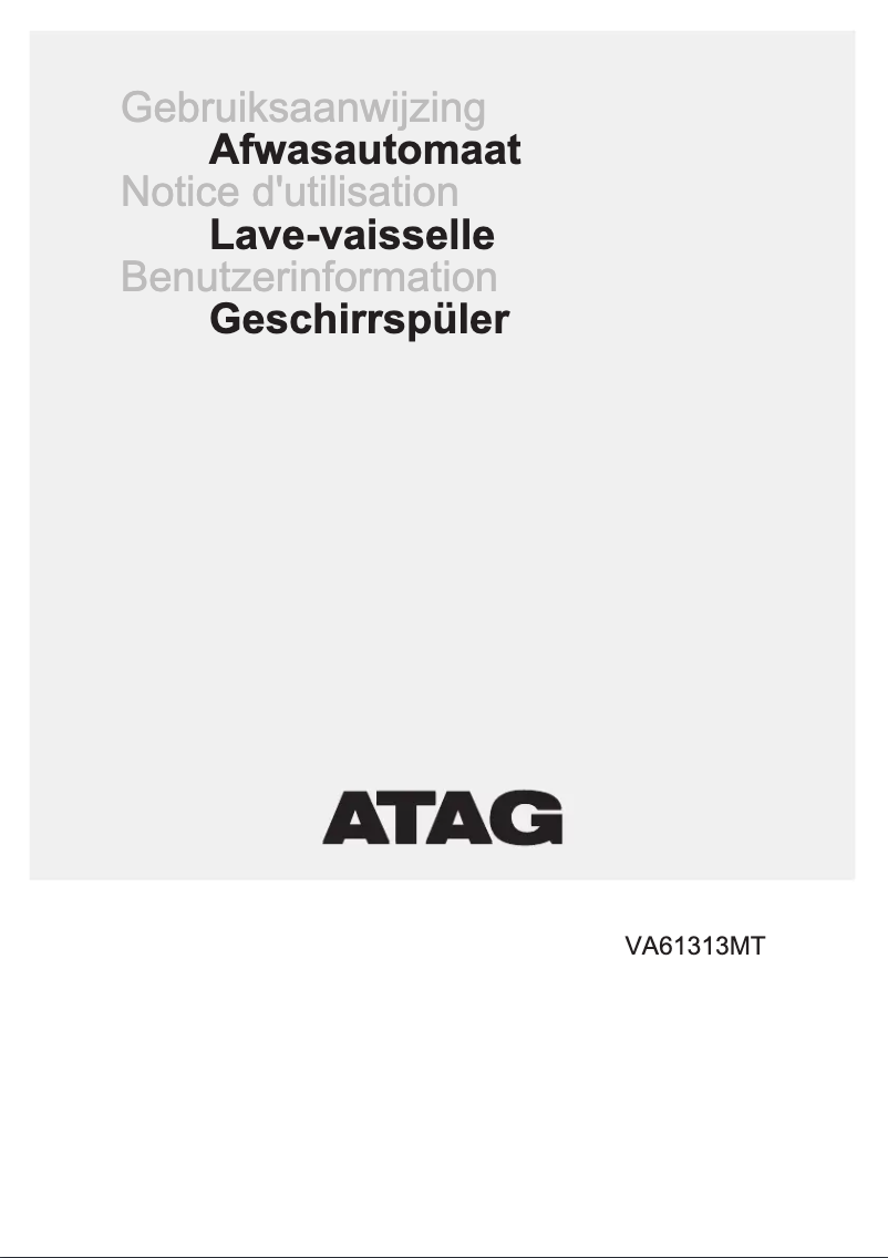 Page 1 de la notice Mode d'emploi Atag VA61313MT
