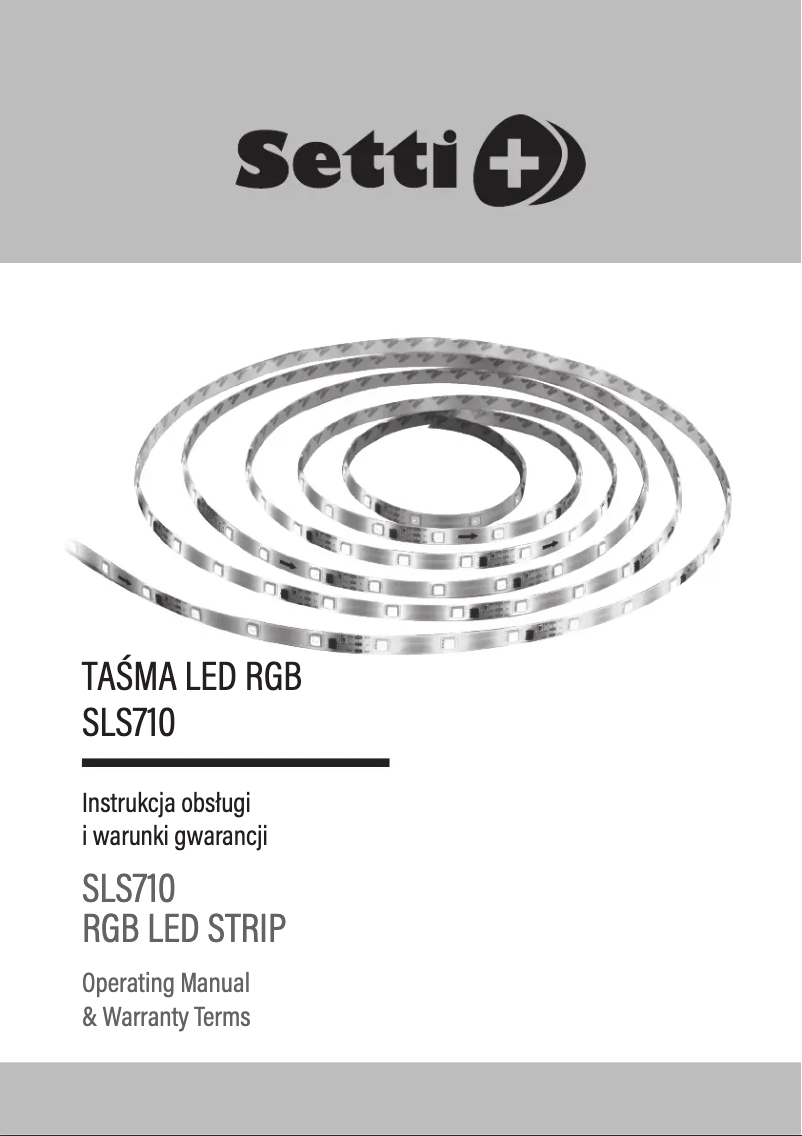 Page n°1 - Manuel utilisateur Setti+ SLS710