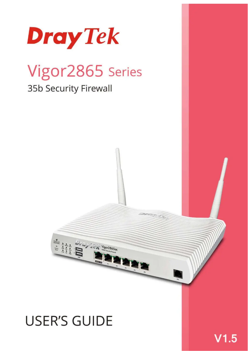 Image de la première page du manuel de l'appareil Vigor 2865Vac-B