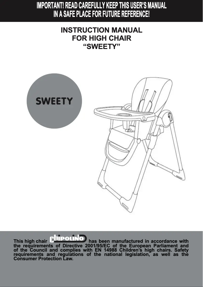 Page 1 de la notice Manuel utilisateur Chipolino Sweety