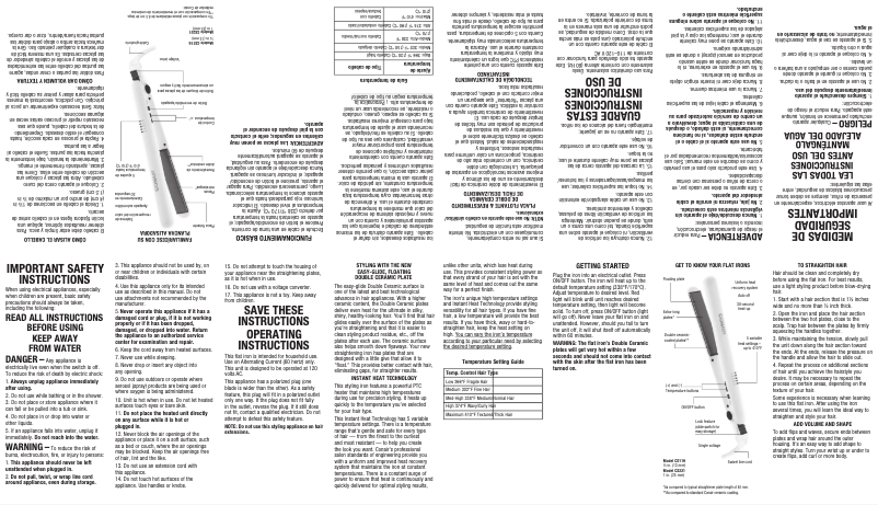 Page 1 de la notice Manuel utilisateur Conair CS119