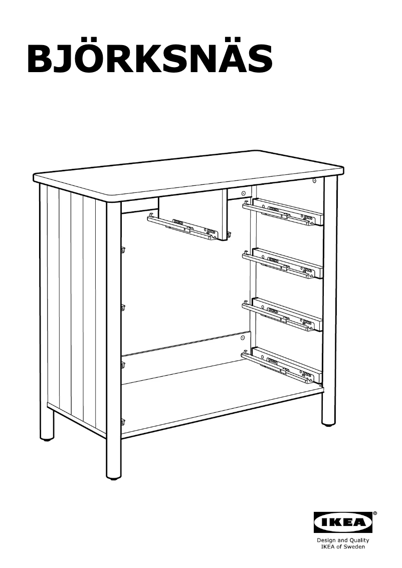 Image de la première page du manuel de l'appareil BJORKSNAS