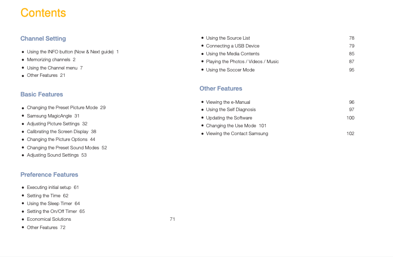 Page 1 de la notice Manuel utilisateur Samsung T24E310LB