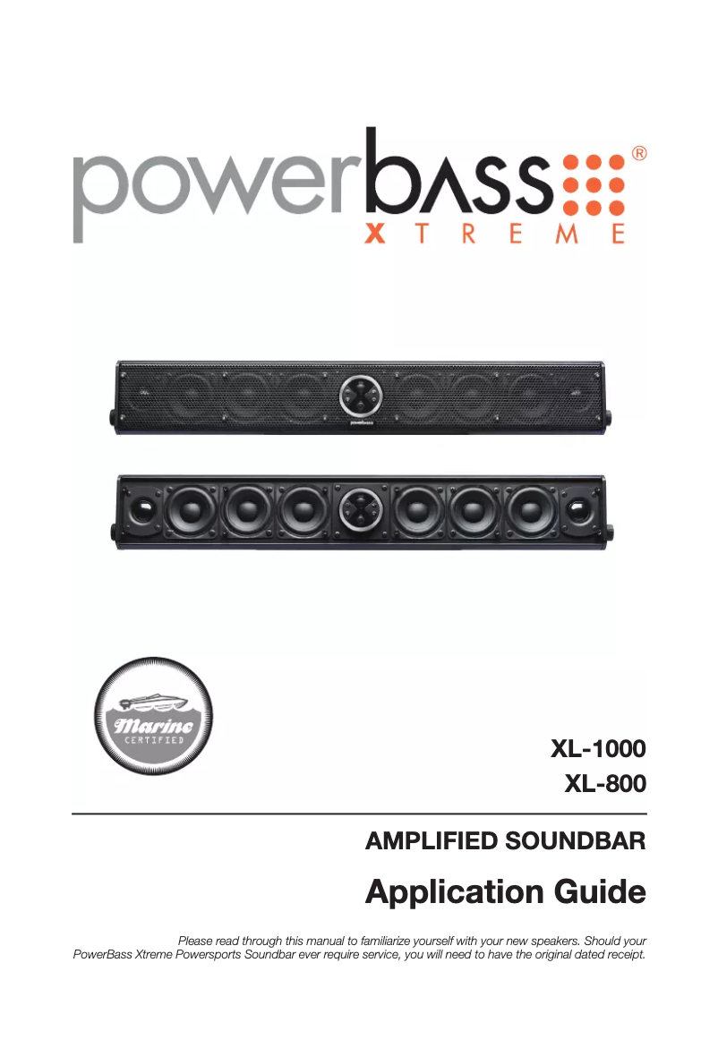 Page n°1 - Manuel utilisateur PowerBass XL-1000