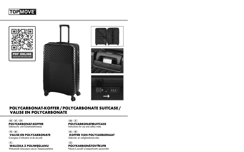 Page 1 de la notice Manuel utilisateur Topmove IAN 313659