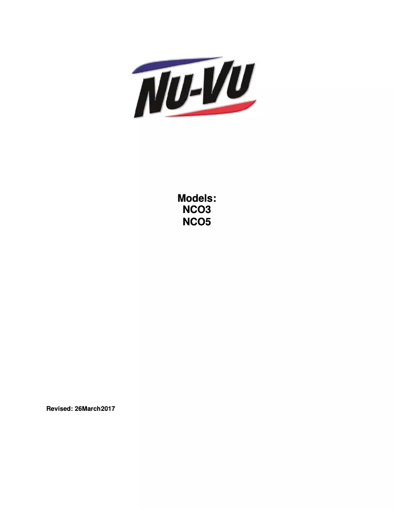 Page n°1 - Manuel utilisateur NU-VU NCO5