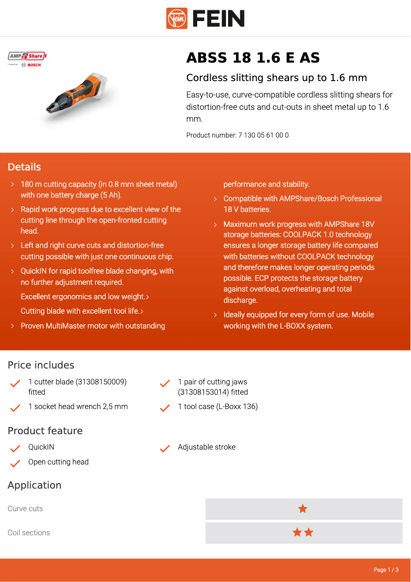 Image de la première page du manuel de l'appareil ABSS 18 1.6 E AS