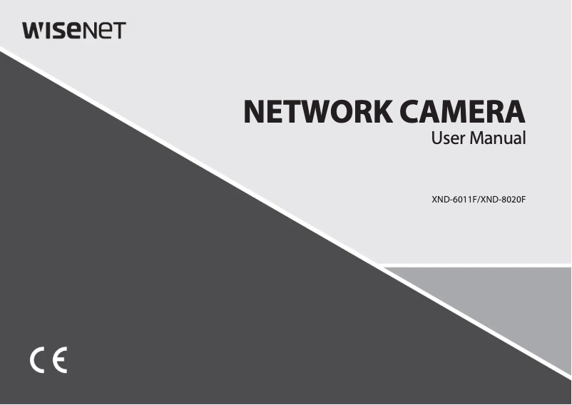 Page 1 de la notice Manuel utilisateur Hanwha XND-8020F