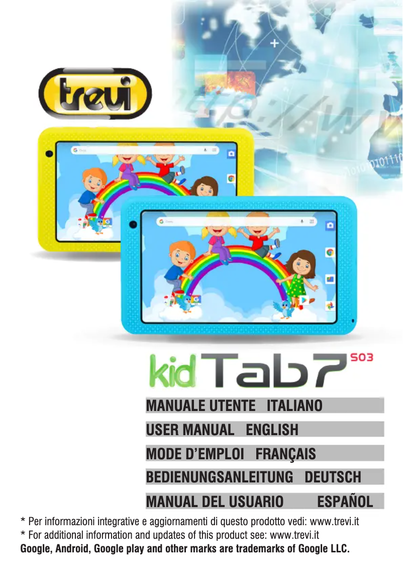 Page n°1 - Manuel utilisateur Trevi KIDTAB 7 S03