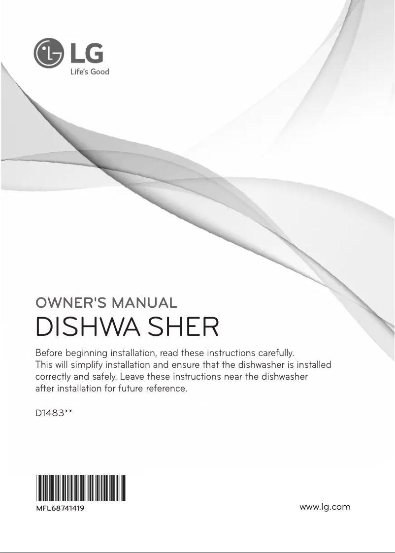 Página 1 del manual Manual de usuario LG D1483CF