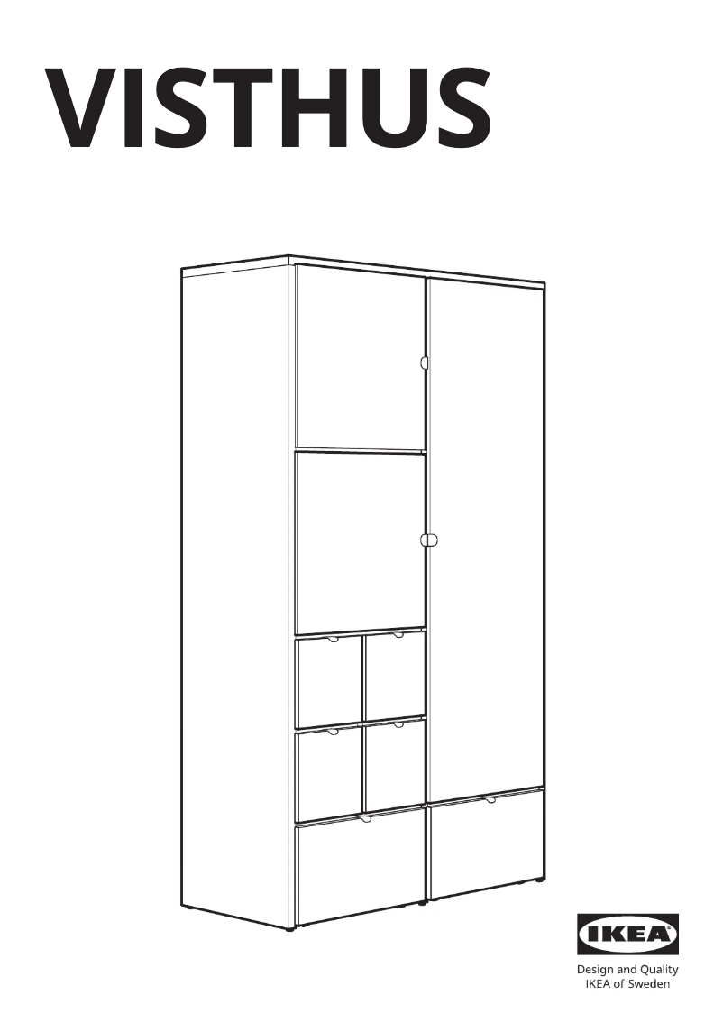Page 1 de la notice Manuel utilisateur Ikea VISTHUS 904.934.46