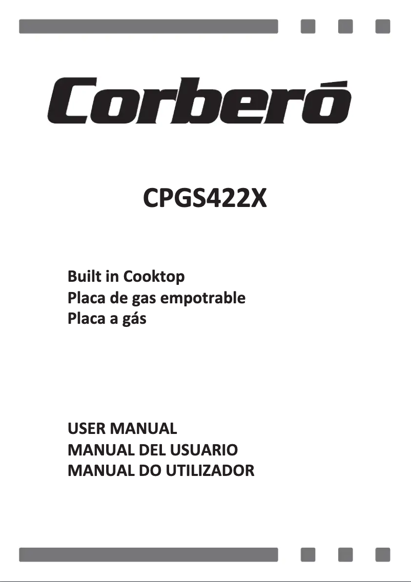 Page 1 de la notice Manuel utilisateur Corbero CPGS422X