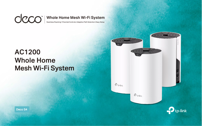 Página 1 del manual Ficha técnica TP-Link Deco S4