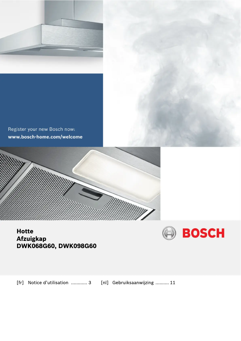 Page 1 de la notice Manuel utilisateur Bosch Serie | 8 DWK068G60