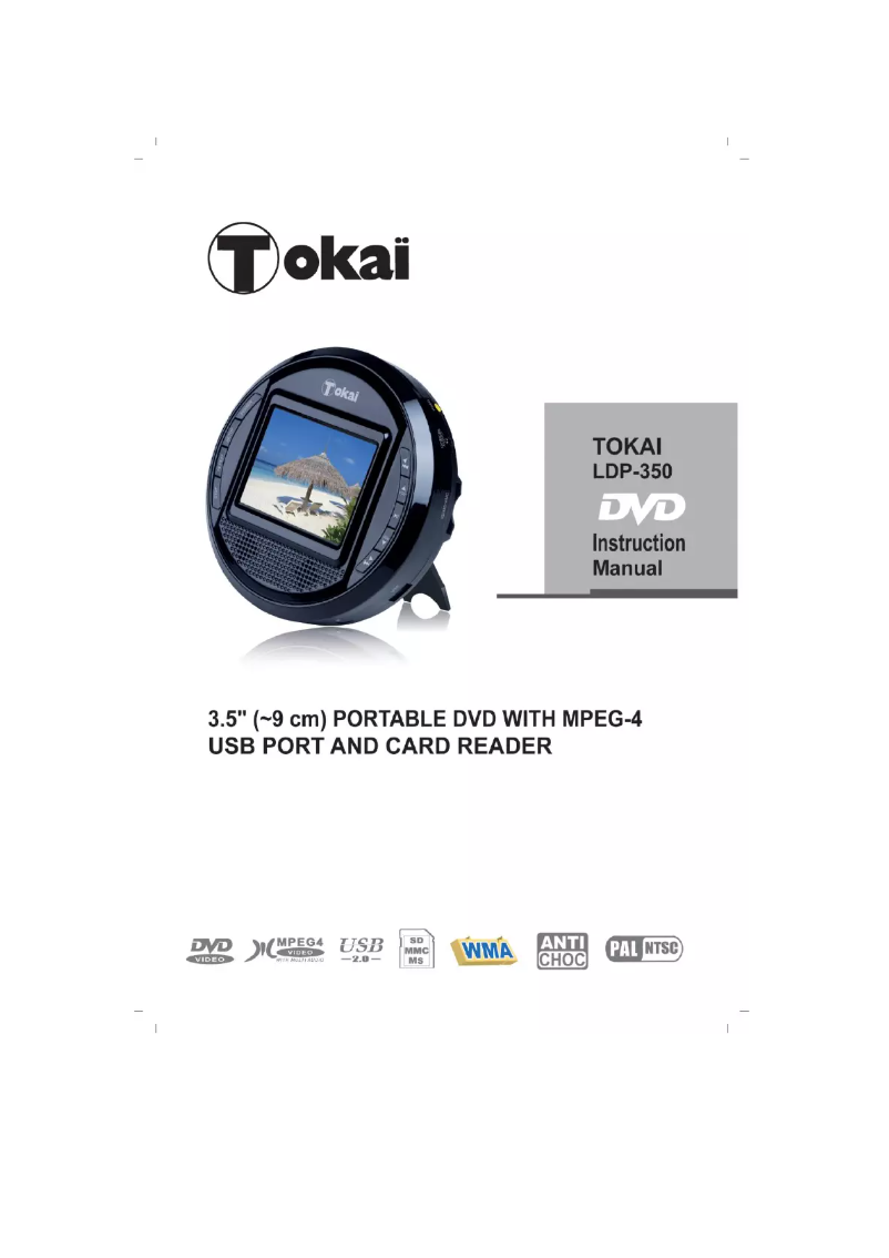 Page n°1 - Manuel utilisateur Tokaï LDP-350