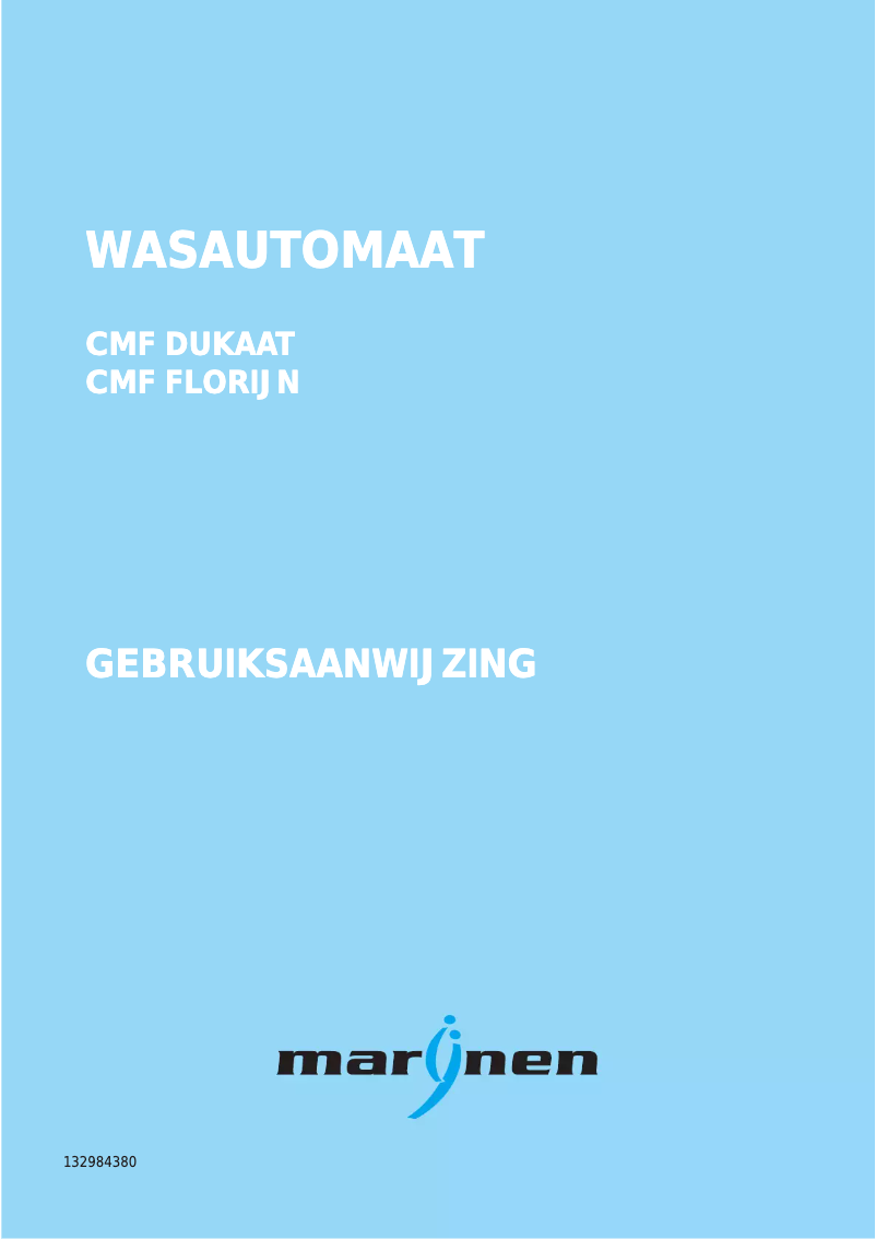 Page n°1 - Manuel utilisateur Marynen CMF Florijn