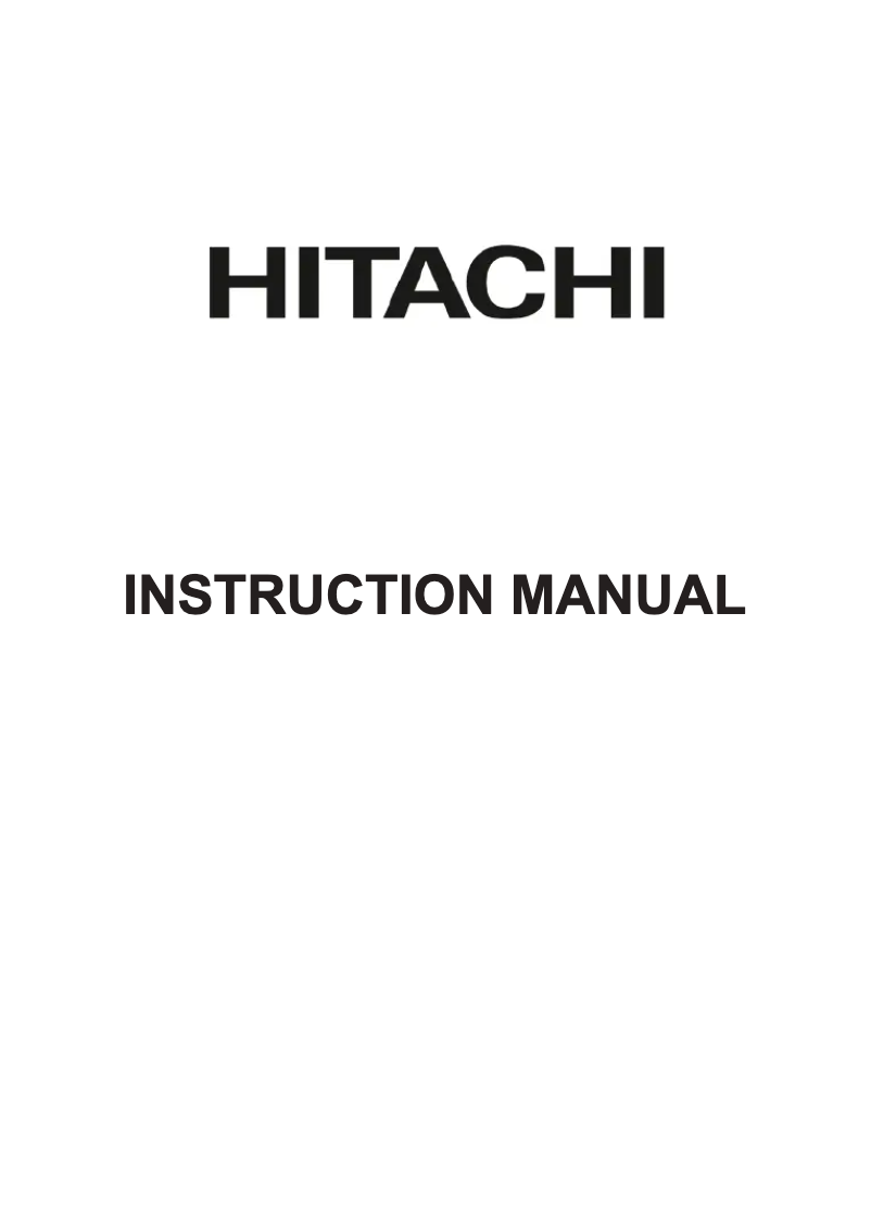 Page 1 de la notice Manuel utilisateur Hitachi 50HAK5350