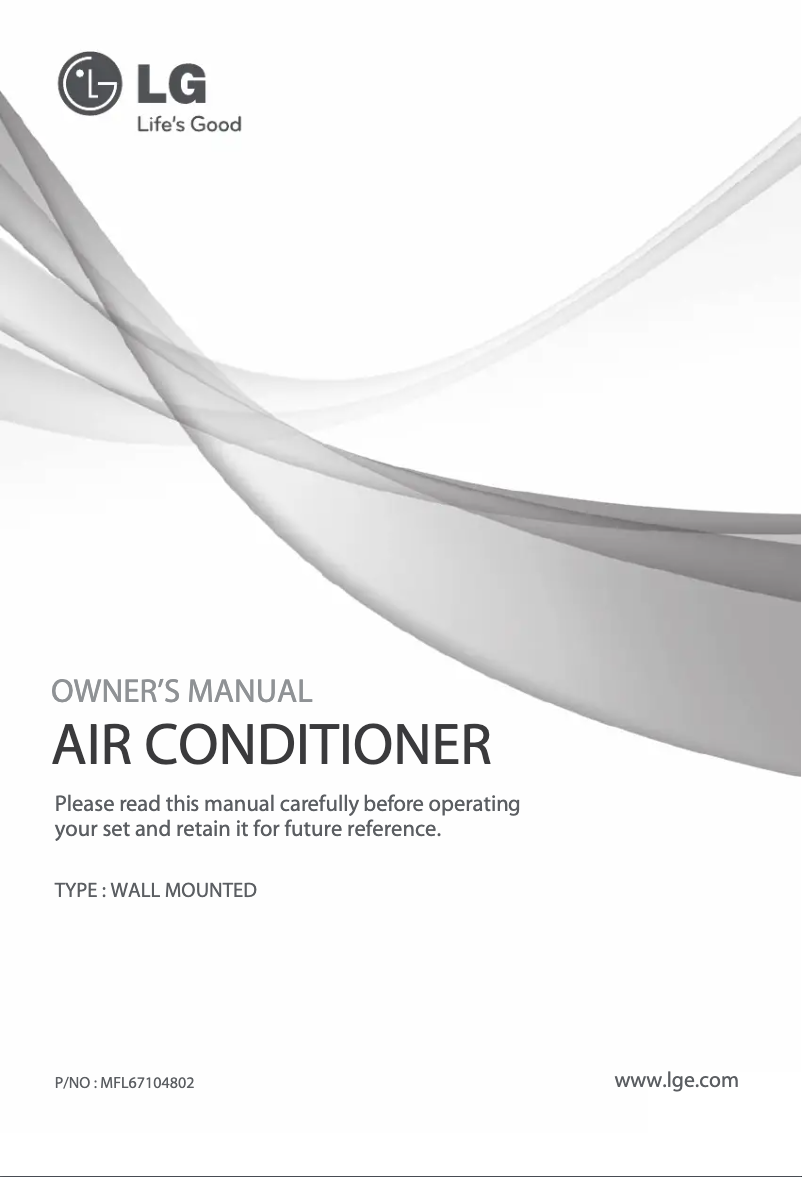 Page 1 de la notice Manuel utilisateur LG BSNQ096B8A5