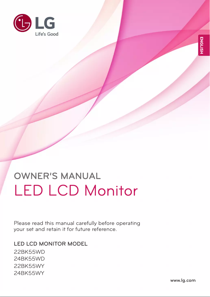 Page n°1 - Manuel utilisateur LG 22BK55WD