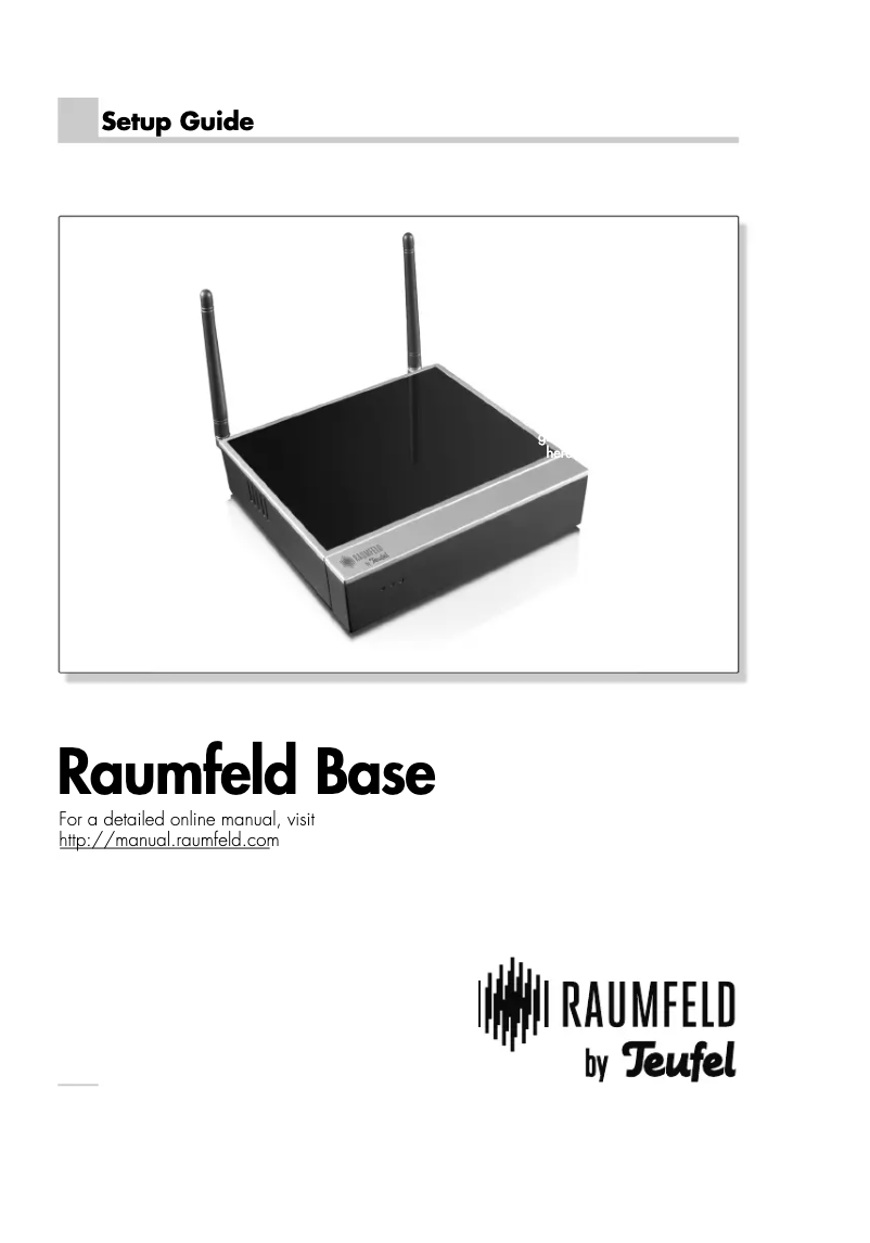 Page 1 de la notice Manuel utilisateur Teufel Raumfeld Base